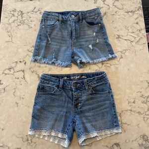 Girls jean shorts (bundle 2)